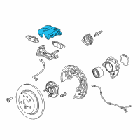 OEM Buick Cascada Caliper Assembly Diagram - 13300884