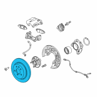 OEM 2013 Buick Encore Rotor Diagram - 13502136