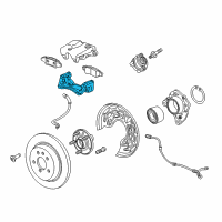 OEM 2018 Buick Encore Caliper Support Diagram - 42540195