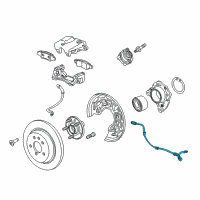 OEM 2020 Chevrolet Trax Rear Speed Sensor Diagram - 42450319