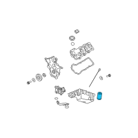 OEM Ford Flex Oil Filter Diagram - E4FZ-6731-AB