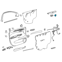 OEM 2013 Cadillac SRX Switch Asm-Outside Rear View Mirror Folding *Dark Argt Metal Diagram - 20847486