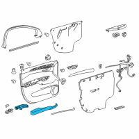 OEM Cadillac Armrest Diagram - 22786333