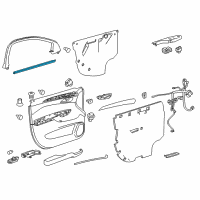 OEM 2016 Cadillac SRX Belt Weatherstrip Diagram - 22773041