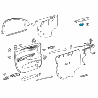 OEM 2012 Cadillac SRX Window Switch Diagram - 20833003