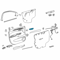 OEM 2013 Cadillac SRX Handle, Inside Diagram - 22766366