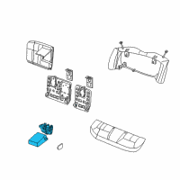 OEM 2000 Ford Taurus Door Armrest Diagram - YF1Z5467112BAB