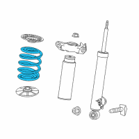 OEM Chevrolet Malibu Rear Coil Spring Diagram - 22816872