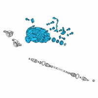 OEM 2018 Honda Ridgeline Carrier Assembly, Rear Differential Diagram - 41200-5M0-000
