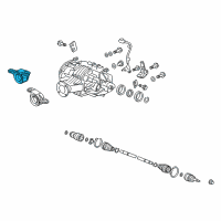 OEM 2018 Honda Ridgeline Rubber Assy., R. RR. Differential Mounting (FR) Diagram - 50710-TZ6-A11