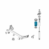 OEM 2009 Kia Rio Spring-Rear Diagram - 553301G000DS