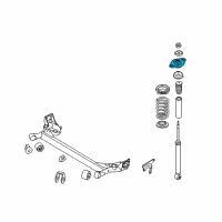 OEM 2007 Hyundai Accent INSULATOR-STRUT Diagram - 55311-1G000