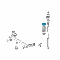 OEM 2007 Kia Rio Pad-Rear Spring Upper Diagram - 553311C000