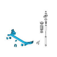 OEM 2010 Kia Rio Torsion Axle Complete Diagram - 551001G200