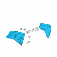 OEM Acura MDX Light Assembly L Lid Diagram - 34155-STX-A11