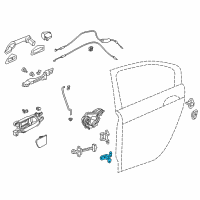 OEM 2015 Honda Accord Hinge, Right Rear Door Lower Diagram - 67920-T2F-A01ZZ