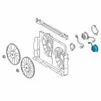 OEM 2017 Lexus NX300h Motor, Cooling Fan Diagram - 16363-36180