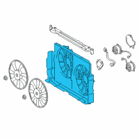 OEM Lexus NX300h Shroud, Fan Diagram - 16711-36180