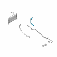 OEM 2009 Ford E-350 Super Duty Cooler Line Diagram - 8C2Z-7890-B