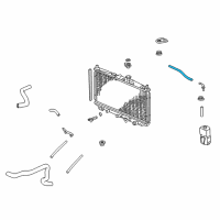 OEM 1997 Acura CL Hose, Reserve Tank Diagram - 19103-P0A-000