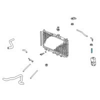 OEM 2002 Honda Accord Hose, Reserve Tank Diagram - 19103-PV1-A00