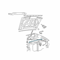 OEM 2006 Ford Ranger Support Rod Diagram - F87Z-16826-AA