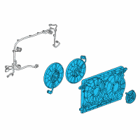 OEM 2018 Chevrolet Volt Fan Module Diagram - 84153646