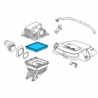 OEM 2019 Chevrolet Colorado Air Filter Diagram - 94775933