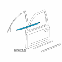 OEM 2006 Mercury Montego Belt Weatherstrip Diagram - 6G1Z-5421453-AA