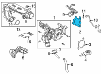 OEM 2020 Honda Accord Gasket A, Turbocharger Diagram - 18233-6A0-004