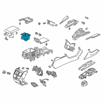 OEM 2019 Honda Clarity Cupholder (Deep Black) Diagram - 77230-TRT-003ZA