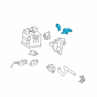 OEM Lexus LS430 Valve Assy, Vacuum Switching Diagram - 25860-50100