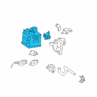 OEM 1998 Toyota Land Cruiser Vapor Canister Diagram - 77740-60390