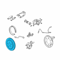 OEM 2009 Cadillac CTS Rotor Diagram - 20808622