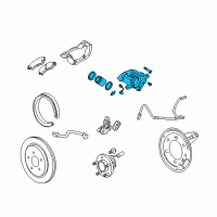 OEM 2010 Chevrolet Camaro Caliper Diagram - 25843042