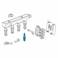 OEM Chevrolet Trax Spark Plug Diagram - 12681656