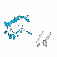 OEM 2007 Infiniti FX35 COLUMNASSY-Steering, Upper Diagram - 48810-CL00A