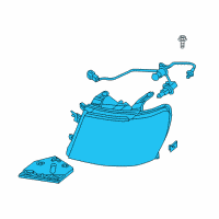 OEM Nissan NV2500 Passenger Side Headlight Assembly Diagram - 26010-1PA0A