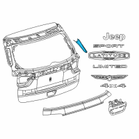 OEM 2020 Jeep Compass APPLIQUE-D Pillar Diagram - 5UP28DX8AC