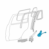 OEM 2002 Lexus LX470 Motor Assy, Power Window Regulator, Rear RH Diagram - 85720-60120