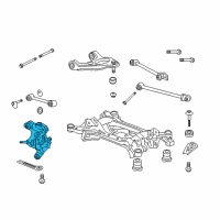 OEM 2016 Honda Accord Knuckle, Right Rear Diagram - 52210-T2F-A00