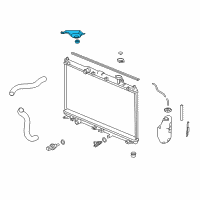 OEM Bracket R, Rad Up Mounting Diagram - 74171-T2A-A00