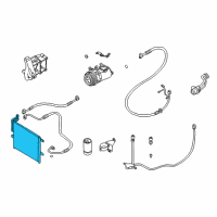 OEM BMW 325xi Condenser, Air Conditioning Diagram - 64-53-8-377-614