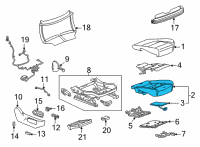 OEM 2022 Cadillac Escalade Passenger Discriminating Sensor Diagram - 84940329