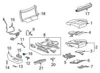 OEM 2021 Cadillac Escalade Lumbar Switch Diagram - 84878420