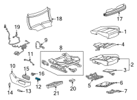 OEM 2022 Cadillac Escalade Seat Switch Diagram - 84794253