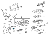 OEM 2021 Cadillac Escalade ESV Seat Switch Diagram - 84794253