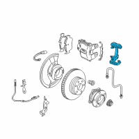 OEM 2013 BMW X5 Calliper Carrier Diagram - 34-11-6-776-792