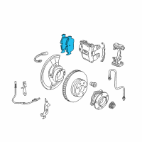 OEM BMW X5 Disc Brake Pad Repair Kit Diagram - 34-11-6-852-253