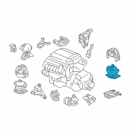 OEM 2006 Honda Pilot Rubber, RR. Engine Mounting (ACM) Diagram - 50810-STW-A02